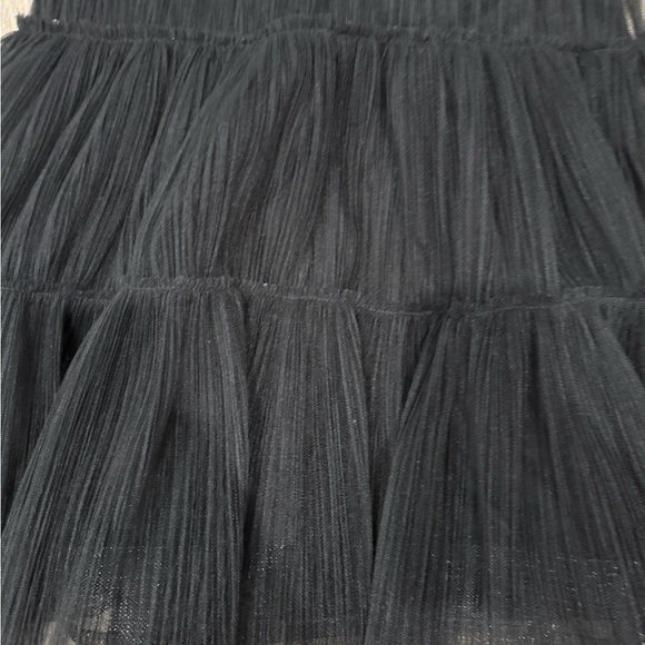 Betsey Johnson Black Tulle Strapless Mini Dress Fit & Flare Padded Bust - Picture 3 of 7